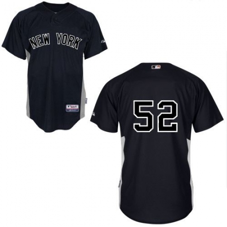Men's Majestic New York Yankees #52 C.C. Sabathia Authentic Black MLB Jersey